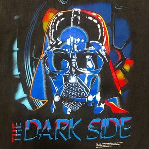 Vintage Star Wars Darth Vader “The Dark Side” Youth Large T-Shirt